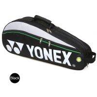 YONEX เดิมกระเป๋าแบดมินตัน Max สำหรับ3ไม้ที่มีช่องรองเท้าลูกขนไก่ไม้กระเป๋ากีฬาสำหรับผู้ชายหรือผู้หญิง9332กระเป๋า