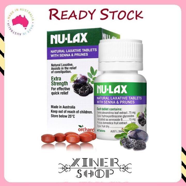 [Ready Stock EXP Date 11/2024] Nulax Natural Laxative Tablets with