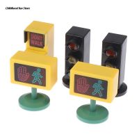 ✧๑♛ Mini Traffic Signs Road Light Block with Sound LED Children Safety Education Kids Puzzle Traffic Light Toys Boys Girls Gifts