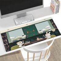 เพื่อนเล็ก ๆ น้อย ๆ Happy Hour แผ่นรองเมาส์ขนาดใหญ่ Player Keyboard Pad คอมพิวเตอร์ภาพประกอบส่วนบุคคล พรมกันลื่น