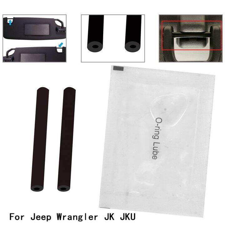 Sun Visor Repair Kit Left And Right Sun VisorBlack For Jeep Wrangler