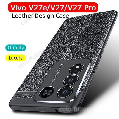 เคส Vivo V27 5G สำหรับ Vivo V27e V 27 V27 Pro V27Pro 5G ผิวเรียบเคสครอบโทรศัพท์เคสกันกระแทกซิลิโคนทีพียูนุ่มและบางเฉียบ