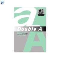 [150 แกรม 50 แผ่น กระดาษการ์ด สีเขียว  Green (Bush)] Double A Colour Card A4