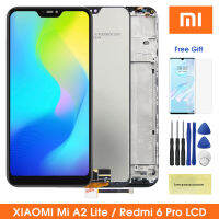 5.84 "; Mi A2 Lite หน้าจอสำหรับเหมาะสำหรับ Xiaomi Mi A2 Lite จอแสดงผล Lcd Touch Screen Digitizer สมัชชาที่มีกรอบสำหรับ R Edmi 6 Pro Redmi6 Pro