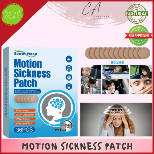 LEGIT South Moon Car Motion Sickness Relief Patch Sea Sickness Nausea
