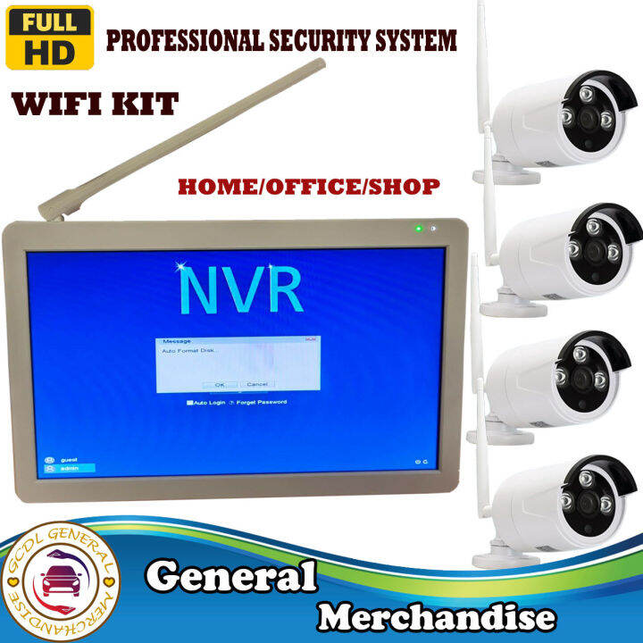 Wifi Kit Professional Security System HD Surveillance system Lazada PH