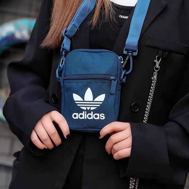 อีก-adidas-adidas-adidas-โคลเวอร์สำหรับชายและหญิงกระเป๋าเทศกาล-unisex-กระเป๋าสะพายไหล่-gq4167ขนาดเล็ก