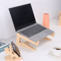 Wood Universal Laptop Stand Cooling Bracket for Notebook Macbook Pro Air IPad Pro Detachable Wooden Holder Mount Laptop Stands