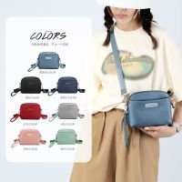 New Style Trendy Korean Version Fashionable Fresh Shoulder Bag Simple Casual Lightweight Messenger Solid Color All-Match Nylon Cloth Side Backpack 【AUG】