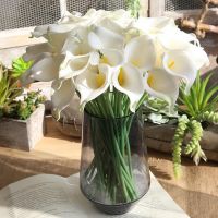 hotx【DT】 37cm Fake Artificial Calla for Wedding Bridal Bouquet Table 10/5Pcs