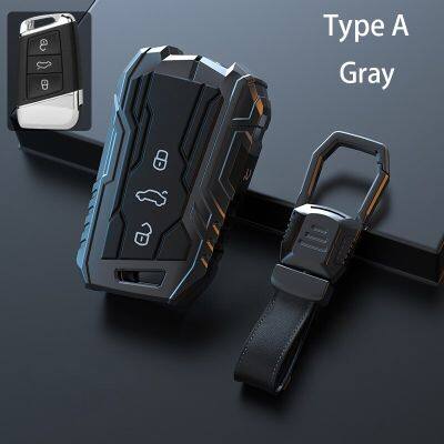 For Volkswagen VW Magotan POLO Tiguan Passat B8 Golf Zinc Alloy Car Remote Key Case Cover Holder Shell For Skoda Superb A7 Jetta