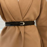 สุภาพสตรีหนัง PU เข็มขัดโลหะที่เรียบง่ายหัวเข็มขัดเข็มขัดเอวสำหรับผู้หญิงแต่งตัวเข็มขัดสูทเสื้อกันหนาวอุปกรณ์เสื้อผ้า