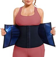 Sweat Waist Trainer Trimmer สำหรับผู้หญิง Lower Belly Fat Workout Belt Sweat Band ลดน้ำหนักซาวน่าชุด Hot Body Shapers