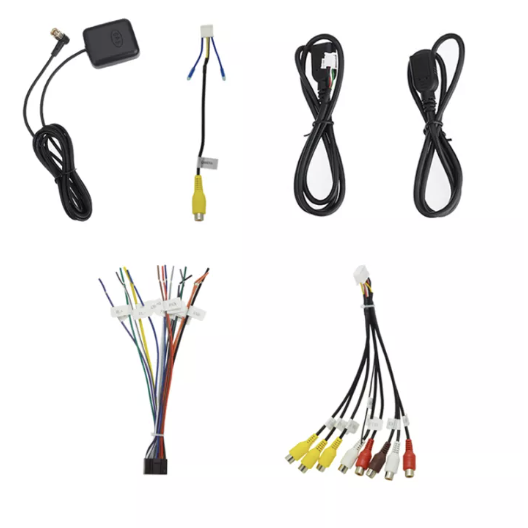 Car Cable Universal Power Cables BT Radio GPS HD Multimedia Player