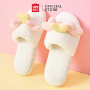 Miniso Cute Comfy Fluffy Slippers Non-Slip house slippers For girls