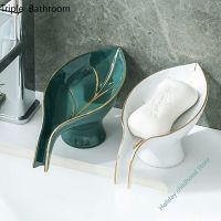 Ceramic Soap Dish Lightweight Luxury Drain Packaging Box Kitchen Storage Box Soap Cover Bathroom Shelf Soap Dishes