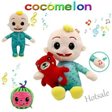 CoComelon Official Musical Bedtime JJ Doll, Soft Plush Body - Press Tummy  and JJ sings clips from ?Yes, Yes, Bedtime Song,? - Includes Feature Plush  and Small Pillow Plush Teddy Bear 