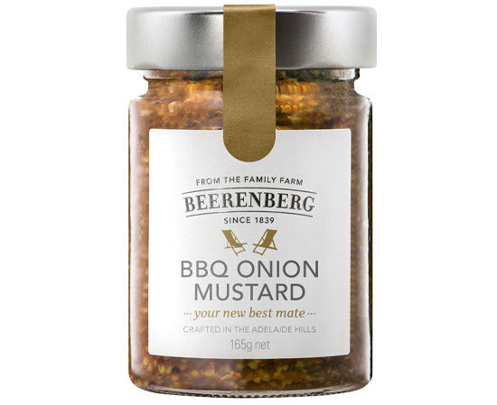 บีเรนเบิร์ก บีบีคิว ออเนียน มัสตาร์ด(มัสตาร์ดปรุงรส) 165g. Beerenberg BBQ Onion Mustard (9560)