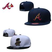 เมเจอร์ลีกหมวก Atlanta Braves หมวกเบสบอลปีกแบนหมวกอาทิตย์สำหรับผู้ใหญ่ผู้ชาย