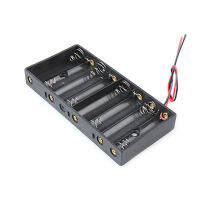 1ชิ้น8 X AA 8xAA 12โวลต์กล่องเก็บแบตเตอรี่พลาสติกที่มีสายไฟ