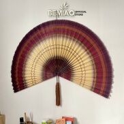 Bamboo Curtain Wall fan wall decorations bemiao shop bedroom home decor