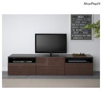 ตู้ทีวี ตู้ชั้นวางทีวี ตู้ทีวีคอนโด ประตูไฮกลอส Cabinet TV Bench TV For Condo Cabinet Modern High Gloss  BESETUE 180x42x39 cm