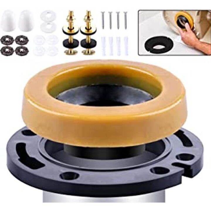 toilet wax ring kit fastener with toilet bowl wax with screw set bowl ...