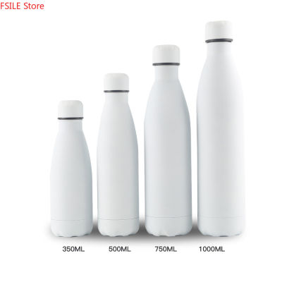 3505007501000ml Insulated Stainless Steel Water Bottle Thermos Mug Rubber Painted Surface Vacuum Flask Coffee Cup BottleTH