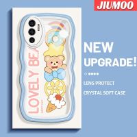 เคส JIUMOO สำหรับ VIVO V23E 4G V23E 5G V23 5G S12 5G Y75การ์ตูนหมีน่ารักดีไซน์ใหม่ Colour Border นุ่มกันกระแทกแบบใสเคสมือถือโปร่งใสลายกล้องถ่ายรูปที่สร้างสรรค์ซิลิกาเจลฝาครอบป้องกัน