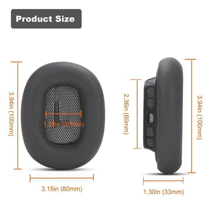 replacement-protein-leather-memory-foam-earpads-ear-cushions-pad-cover-repair-parts-for-apple-airpods-max-headphones-with-magnet