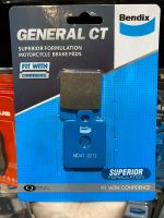 24.ผ้าเบรคหน้าหลัง Bendix MD41 ใส่รถรุ่น Vespa LX125/150หน้า / GTS 150-3vหลัง / Lambretta V125 V200หลัง