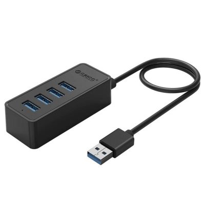 Orico พอร์ต4พอร์ต USB 3.0ฮับตั้งโต๊ะขนาดมินิพร้อมพอร์ตพลังงานไมโคร USB 5V รองรับฟังก์ชัน OTG W5P-U3 Feona