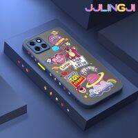 Jlingji เคสสำหรับ Infinix Smart 6 HD Smart 6 Plus เคสแฟชั่นวันที่ดีบางมีน้ำค้างแข็งโปร่งใสแข็งขอบสี่เหลี่ยมกันกระแทกรูปแบบปลอกซิลิโคนป้องกันคลุมทั้งหมดเคสนิ่ม