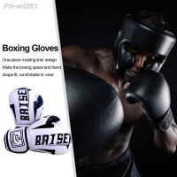 PU Kickboxing Protective Gloves Tear Resistant Training Sparring Gloves Breathable One Time Forming Sticker for Sports Supplies