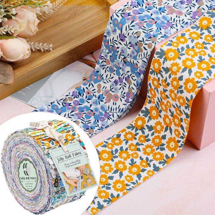 yf-dailylike-45pcs-roll-6x100cm-cotton-jelly-roll-strips-fabric-patchwork-needlework-sewing-quilting-printed