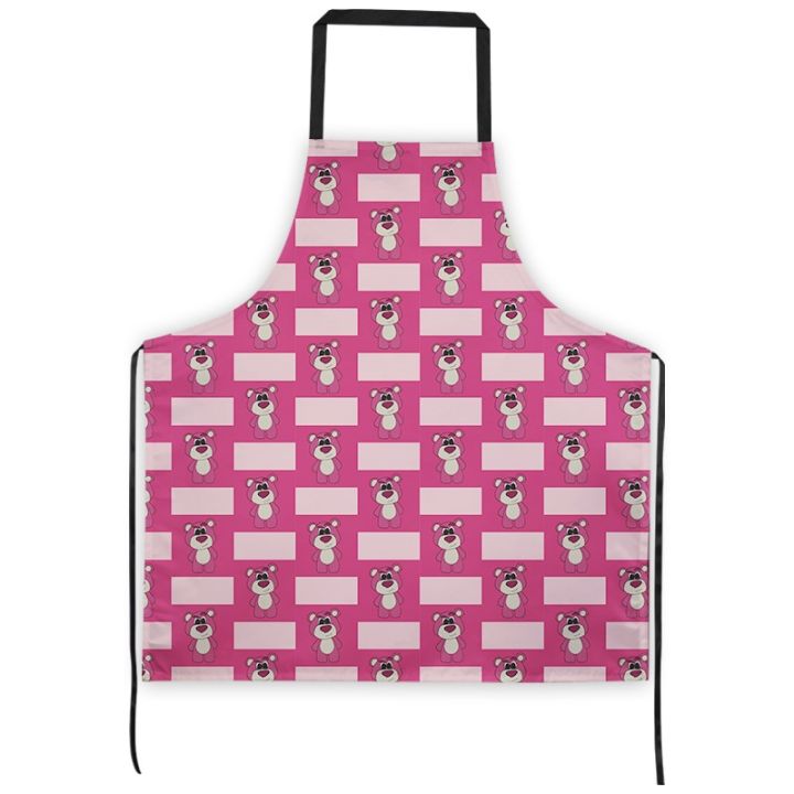 cod-toy-strawberry-lausu-hugging-gordo-pattern-cartoon-anti-fouling-anime-apron-housework