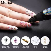 Nail art dotting glue gel 10ML Washless with Needle Hole Head Viscose Drilling Glue Sealant Pen Point drilling adhesive MZ099 Adhesives Tape