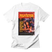 ภาพยนตร์ Mia Wallace Pulp Fiction T เสื้อผู้ชายแฟชั่นฤดูร้อน Quentin Tarantino เสื้อยืด Hip Hop Girl พิมพ์ Top Tee เสื้อยืดสีขาวคุณภาพสูงเสื้อยืด