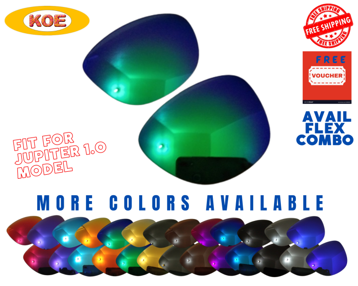 Jupiter 1.0 Replacement Lenses Jade Iridium Polarized Lens by Krisman