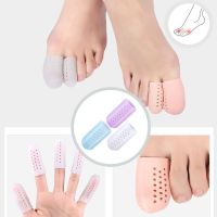 ◙ 2PCS Silicone Big Toe Gel Protector Anti-Friction Ingrown Toenail Corn Breathable Soft Foot Care Cushion Pad Cap Foot Care Tools