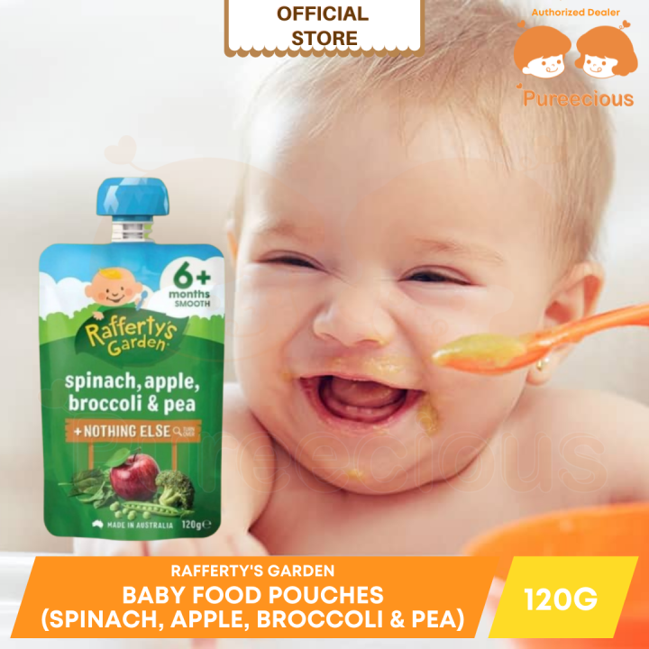 Rafferty's Garden Spinach Apple Broccoli Pea Baby Food [120g