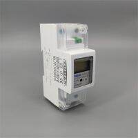 5(65) 65A 220V 230V 60HZ 50HZ DDS238-2เฟส Din Rail เดี่ยว KWH ชั่วโมงวัตต์ราง Din LCD เครื่องวัดค่าพลังงาน