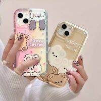 -FD.studio- เคสสกรีนลายกระต่ายขนฟู นิ่ม น่ารัก กันกระแทก สำหรับ11/12/13/14 Plus Pro Max 8/7 Plus X/XS Max ทุกรุ่น พร้อมส่ง #5028