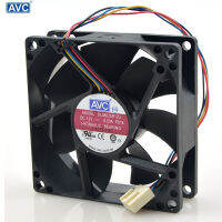 DL08025R12U ไฮดรอลิกสำหรับ AVC 8025 80มม. X 80มม. X 25มม. พัดลมเครื่องทำความเย็น12V 0.50A ขั้วต่อ4Pin 4สาย