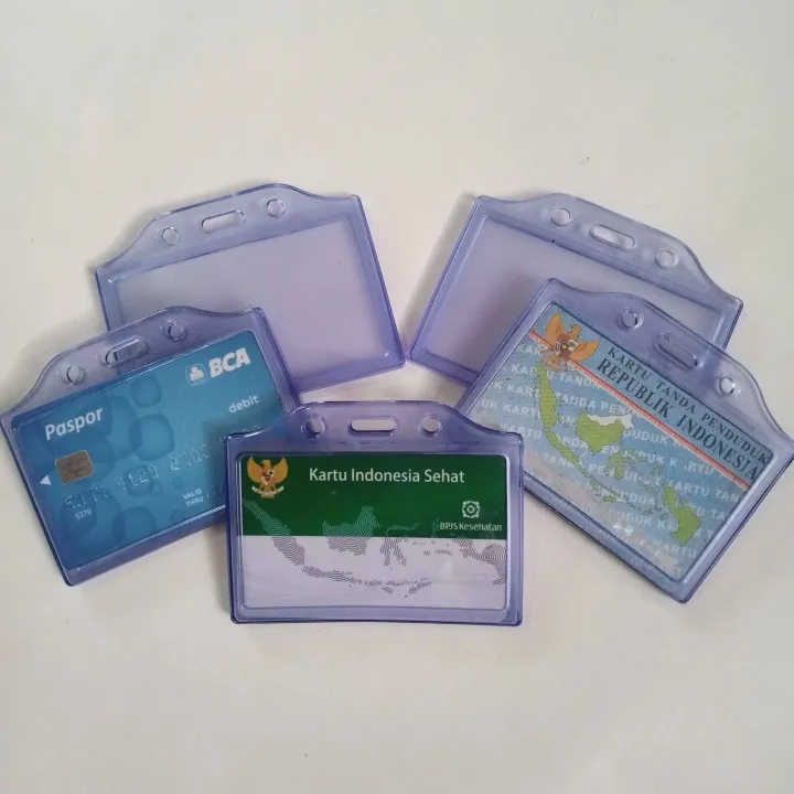 ID Card Holder Landscape Karet 2 Sisi (Paket 100) Lazada Indonesia