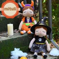 MITULI สำหรับเด็กๆ สำหรับงานปาร์ตี้ ฮาโลวีน ของตกแต่งบ้าน ฟักทองฟักทองฟักทอง หมอนผ้าพลัฌ แองเจล่ากระต่าย ของเล่นตุ๊กตาแม่มด ของเล่นตุ๊กตาฟักทอง ของเล่นยัดไส้ ตุ๊กตาผ้าพลัฌ