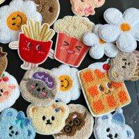 1pc 3D Embroidered Patch Carton Chenille Applique Backing with self-adhesive Patches For DIY Backpage Clothings Haberdashery