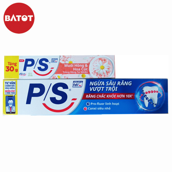 Kem đánh răng ps ngừa sâu răng vượt trội 180g tặng tuýp muối hồng 30g - ảnh sản phẩm 1