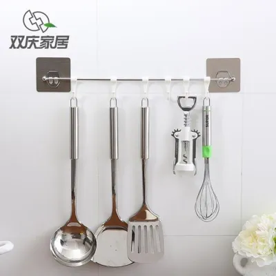 [COD] Shuangqing bathroom wall hanging nail-free hook kitchen strong suction cup creative waterproof door rear shelf