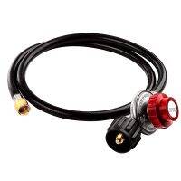 1 PCS Adjustable Regulator 4 Ft 0-20 PSI with QCC-1 Type Hose-Works with Propane Tanks